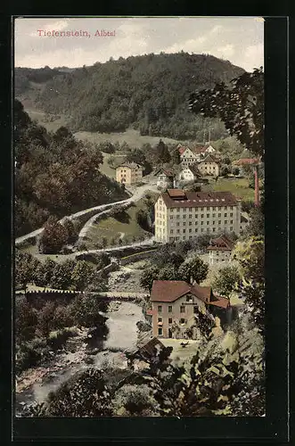 AK Tiefenstein /Albtal, Ortsansicht aus der Vogelschau