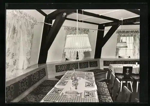 AK Banzkow /Kr. Schwerin, Gaststätte Lewitzmühle - II. Etage