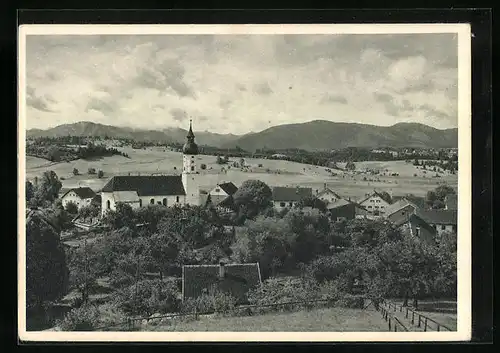 AK Bayersoien, Teilansicht mit Kirche