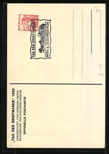 AK Wien, Ausstellung zum Tag der Briefmarke 1936