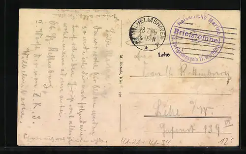 AK Unsere Helden zur See - Kriegsschiffe und U-Boote