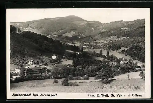 AK Salzerbad bei Kleinzell, Blick ins Tal