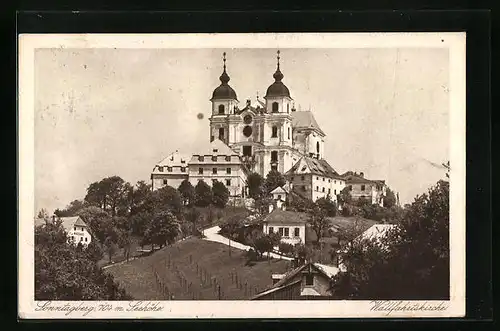 AK Sonntagberg, Blick auf die Wallfahrtskirche