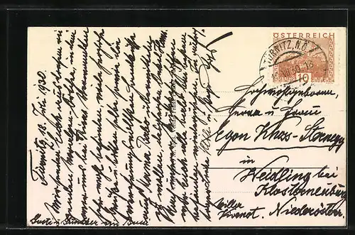 AK Türnitz, Fernansicht mit Blick zu Höger