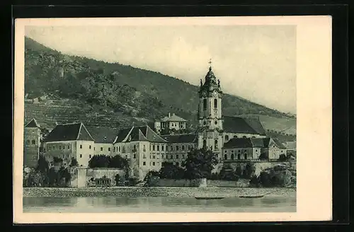AK Dürnstein /Donau, Ortspartie mit Kirche