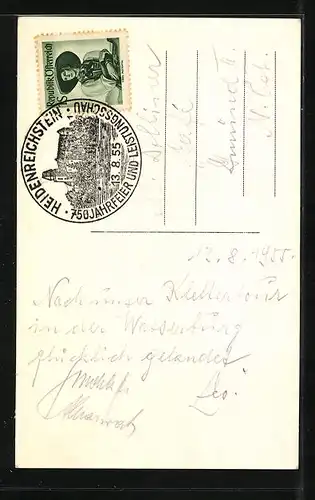 AK Heidenreichstein, Ansicht vom Schloss