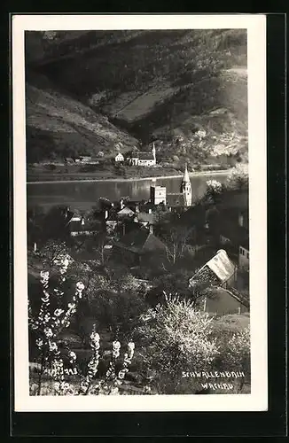AK Schwallenbach /Wachau, Blick auf den idyllisch gelegenen Ort