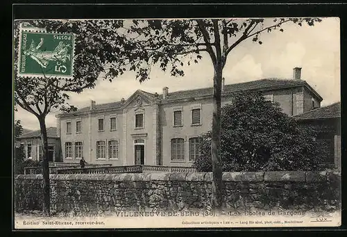 AK Villeneuve-de-Berg, Les Ecoles de Garcons