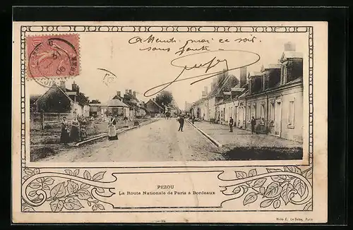AK Pezou, La Route Nationale de Paris à Bordeaux
