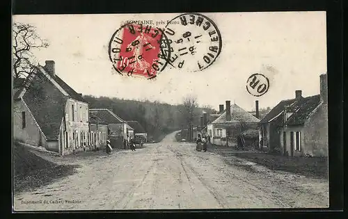 AK Fontaine, Une rue, Strassenpartie