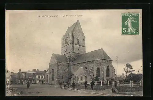 AK Agon, La Place et l'Eglise