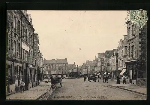 AK Saint-Hilaire-Du-Harcouet, La Place du Bassin