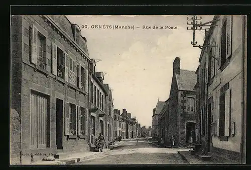 AK Genêts, Rue de la Poste