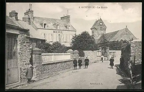 AK Octeville, La Mairie