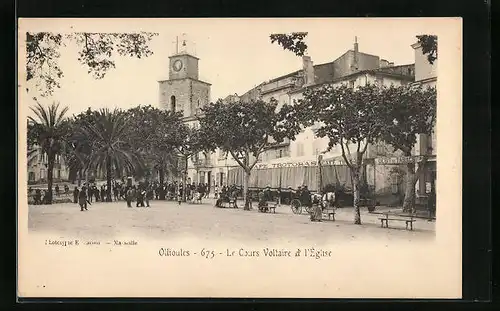 AK Ollioules, Le Cours Voltaire & l'Eglise