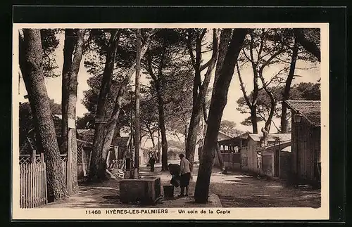 AK Hyères-les-Palmiers, Un coin de la Capte