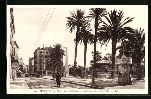 AK Hyères, Place des Palmiers et Avenue des Iles-d'Or
