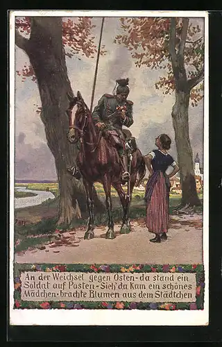 Künstler-AK Paul Hey: Verein für das Deutschtum im Ausland, Nr. 4, An der Weichsel gegen Osten