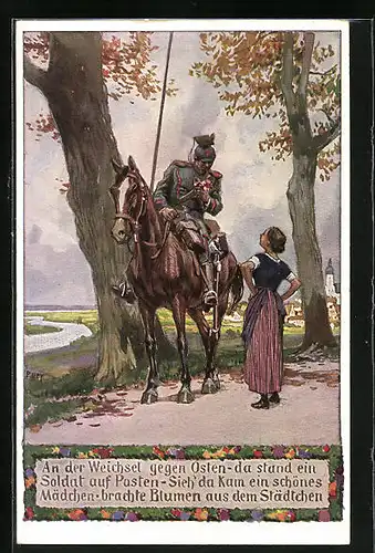 Künstler-AK Paul Hey: Verein für das Deutschtum im Ausland, Nr. 4, An der Weichsel gegen Osten...