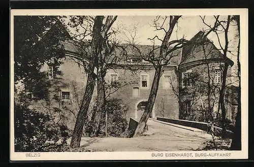 AK Belzig, Burg Eisenhardt - Auffahrt