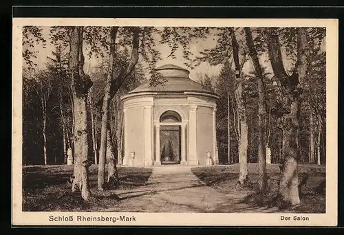 AK Rheinsberg /Mark, Schloss Rheinsberg - Der Salon