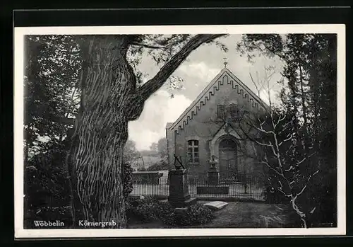 AK Wöbbelin, Körnergrab mit Kapelle