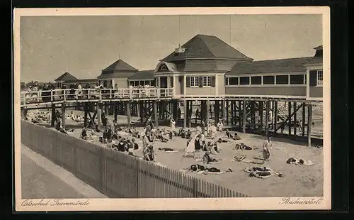 AK Travemünde, Badegäste im Strandbad