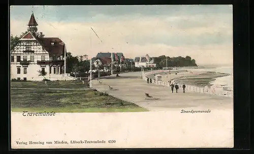 AK Travemünde, Gäste auf der Strandpromenade