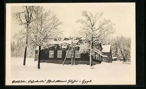 AK Holzhau /Erzgeb., Gaststätte Fischerbaude im Winter