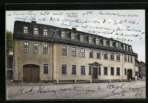 AK Weimar, Goethes Wohnhaus