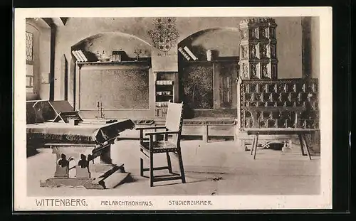AK Wittenberg, Melanchtonhaus, Das Studierzimmer