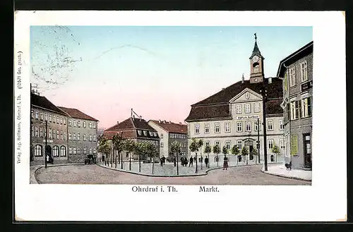 AK Ohrdruf /Thür., Der Markt