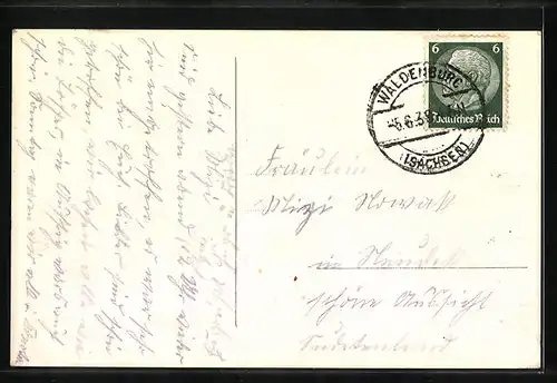 AK Waldenburg i /Sa., Teilansicht