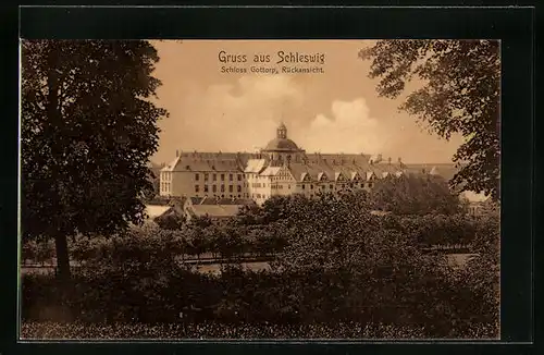 AK Schleswig, Schloss Gottorp, Rückansicht
