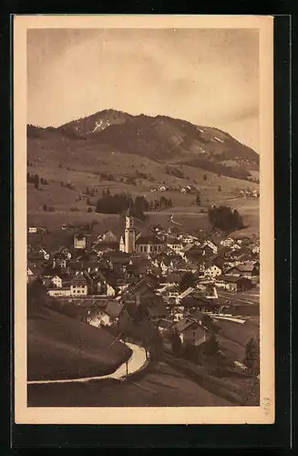 AK Nesselwang /Allgäu, Gesamtansicht aus der Ferne