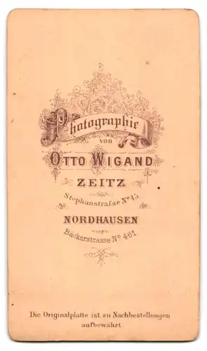 Fotografie Otto Wigand, Zeitz, Stephanstr. 45, Junger Herr mit Querbinder