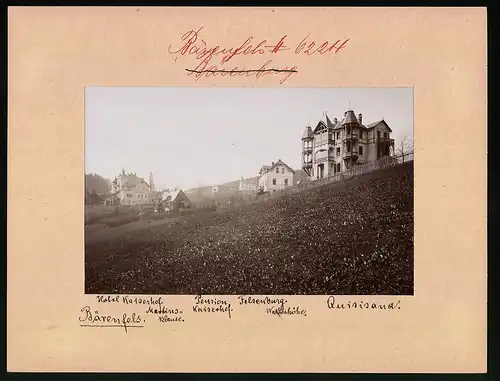 Fotografie Brück & Sohn Meissen, Ansicht Bärenfels, Blick auf die Hotels, Pensionen, Ferienhäuser