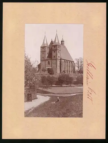 Fotografie Brück & Sohn Meissen, Ansicht Geithain, Blick auf die Stadtkirche
