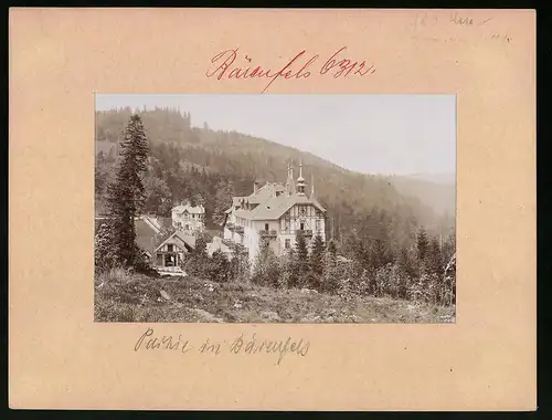 Fotografie Brück & Sohn Meissen, Ansicht Bärenfels i. Erzg., Blick auf das Hotel Kaiserhof