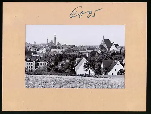 Fotografie Brück & Sohn Meissen, Ansicht Freiberg i. Sa., Blick über die Dächer der Stadt mit Kirchen