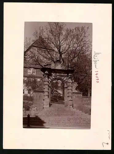 Fotografie Brück & Sohn Meissen, Ansicht Meissen i. Sa., Blick auf das Tuchmachertor