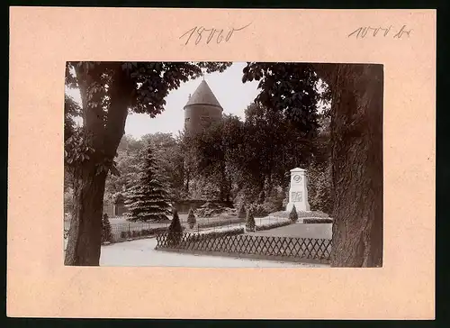 Fotografie Brück & Sohn Meissen, Ansicht Freiberg / Sachsen, Schlossplatz mit Winkler-Denkmal