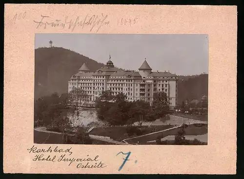Fotografie Brück & Sohn Meissen, Ansicht Karlsbad, Ostseite Hotel Imperial