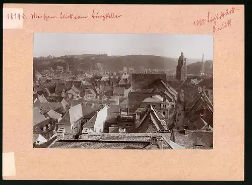 Fotografie Brück & Sohn Meissen, Ansicht Meissen i. Sa, Blick über die Stadt vom Burgkeller