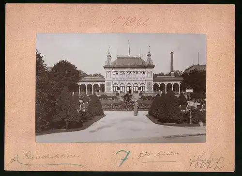 Fotografie Brück & Sohn Meissen, Ansicht Bad Elster, Partie am Kurhaus