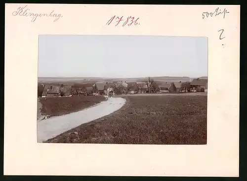 Fotografie Brück & Sohn Meissen, Ansicht Klingenberg, Partie am Rand der Ortschaft