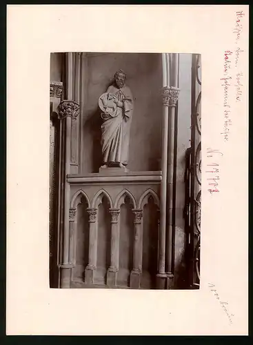 Fotografie Brück & Sohn Meissen, Ansicht Meissen i. Sa., Johannes der Täufer in der Vorhalle des Doms