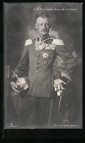 AK S. K. H. Kronprinz Rupprecht von Bayern