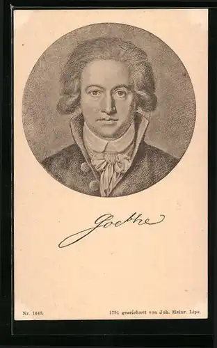 AK Johann Wolfgang von Goethe, Dichter