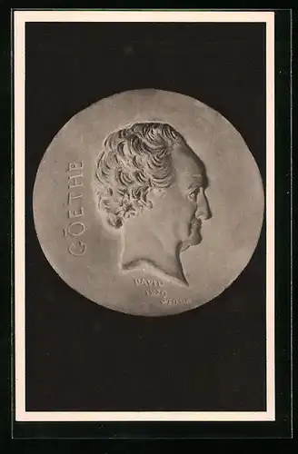 AK Johann Wolfgang von Goethe, Relief